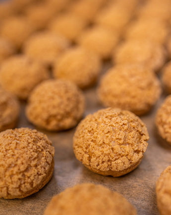 14/03 - Choux craquelin praliné et pistache