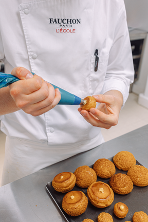 14/03 - Choux craquelin praliné et pistache