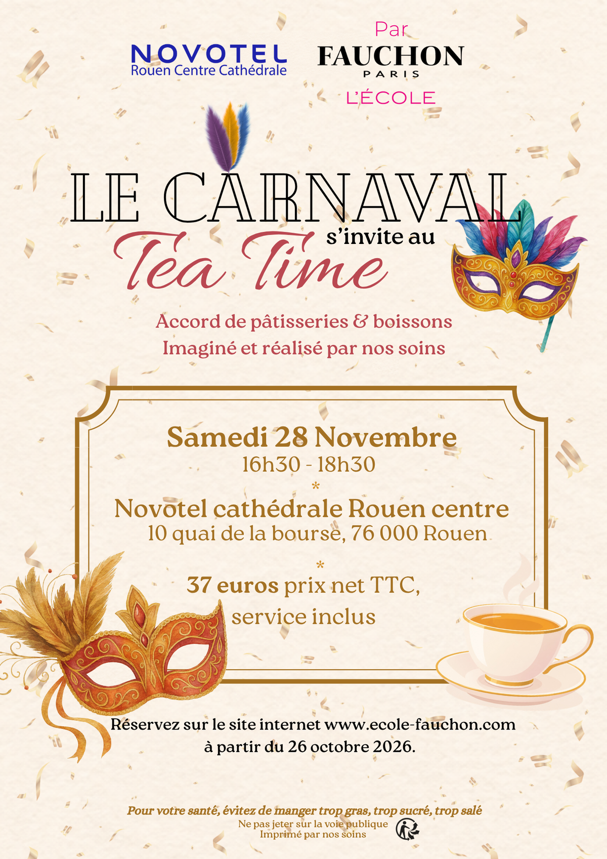 Le Carnaval s'invite au Tea Time – Samedi 28 novembre 2026
